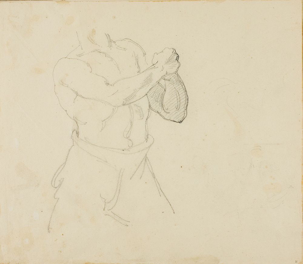 Torso of a Boxer by Jean Louis André Théodore Géricault