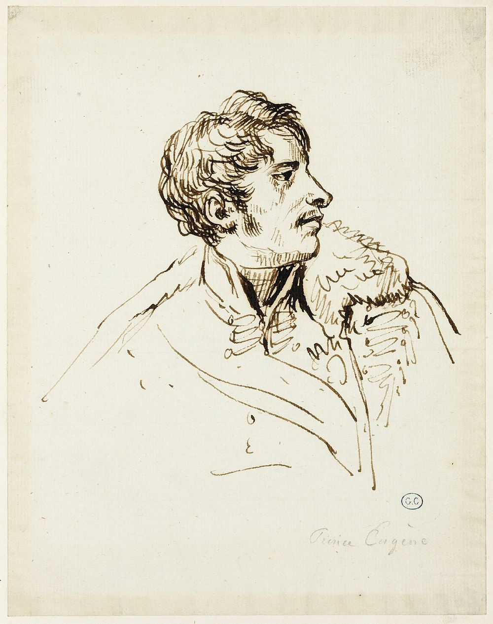 Study for Distribution of Eagles, Prince Eugène de Beauharnais by Jacques Louis David