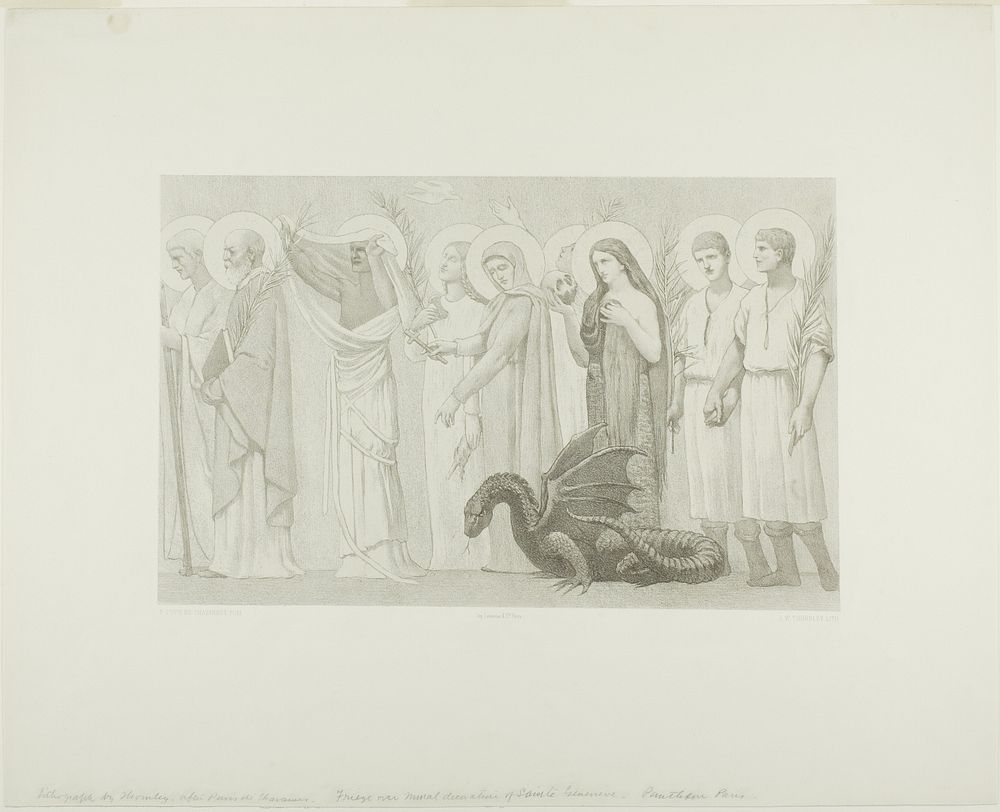 Pastoral Life of Saint Geneviève (right panel) by Georges-William Thornley