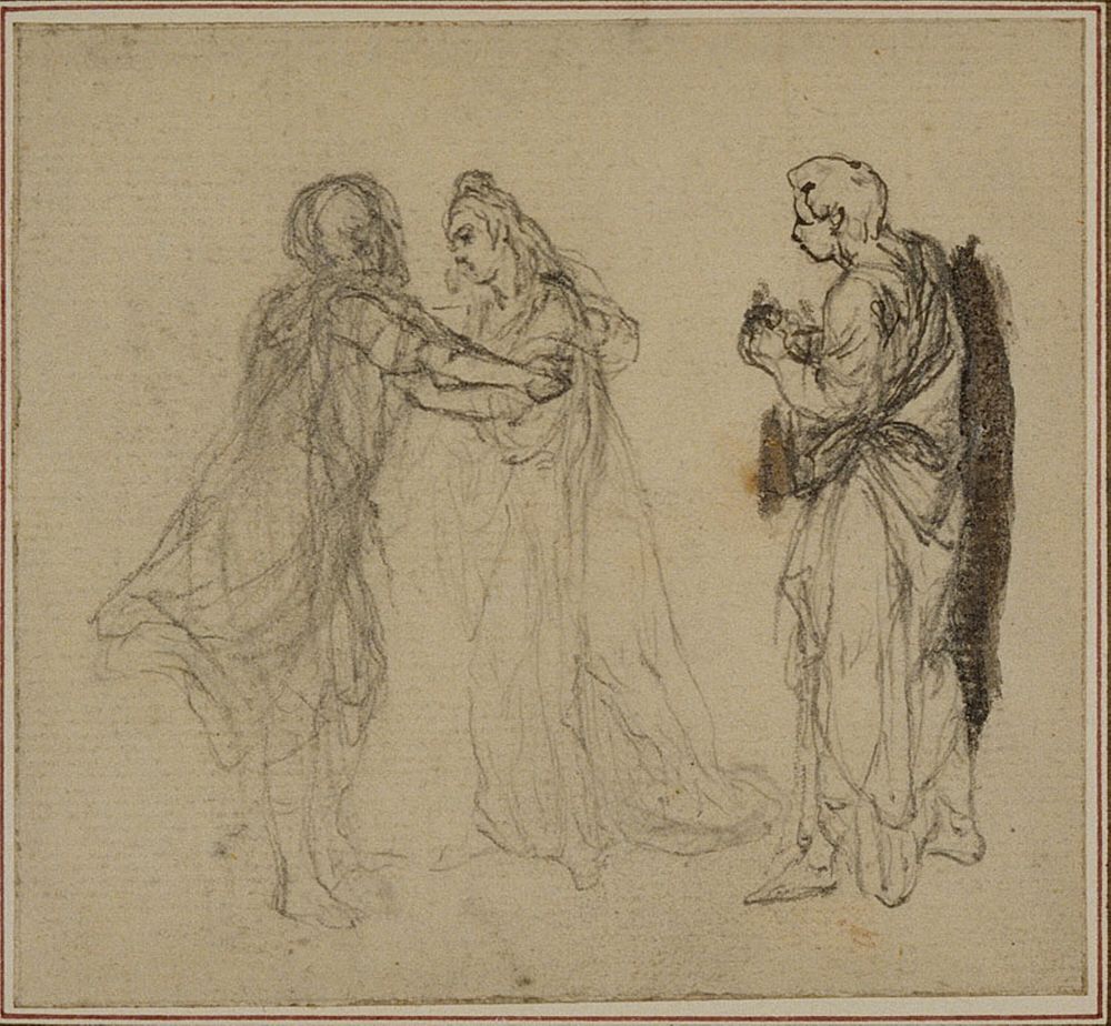 Study for Lucain's "La Pharsale", Canto II by Hubert François Gravelot