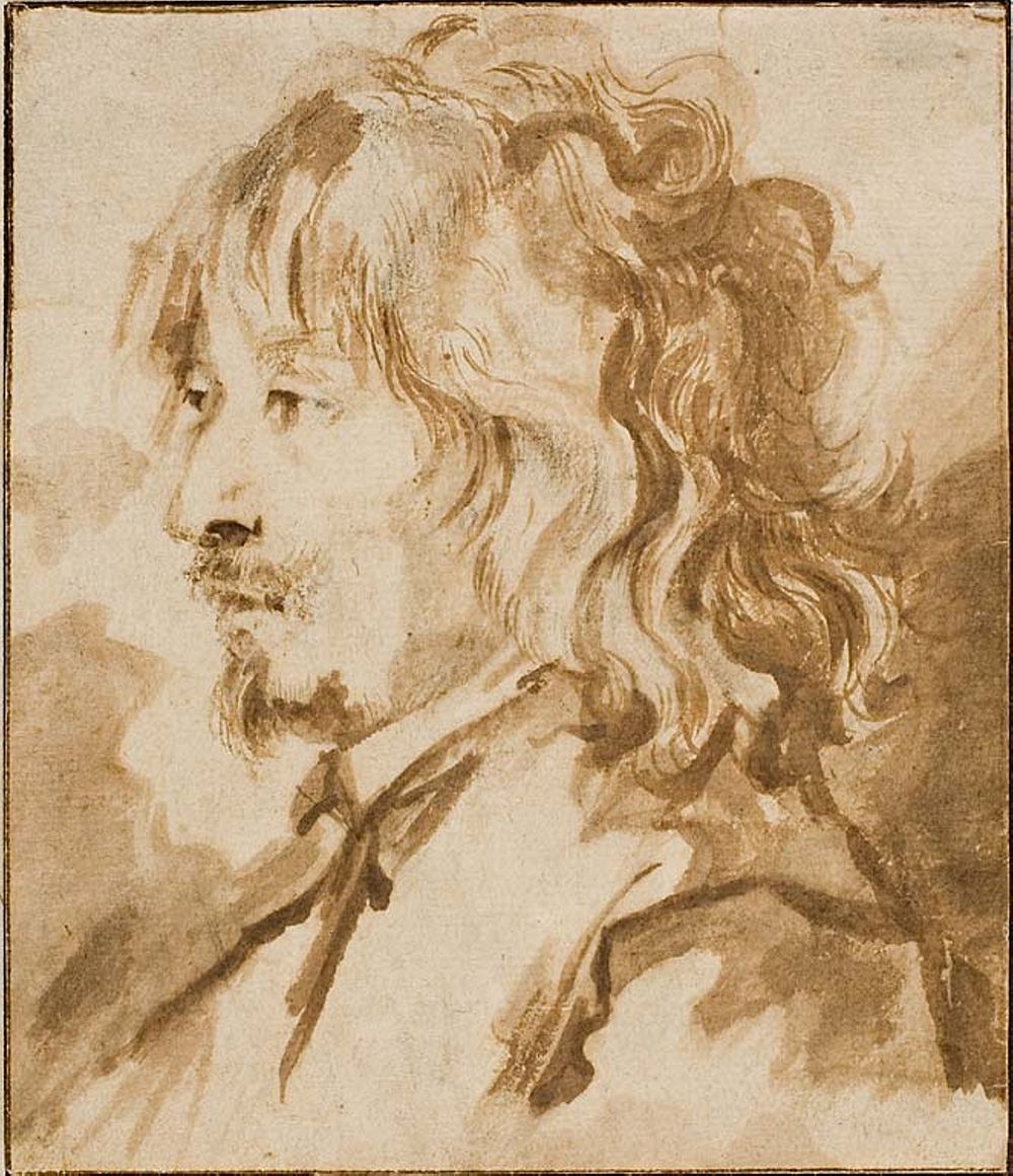 Head of a Young Man by School of Anthonie van Dyck