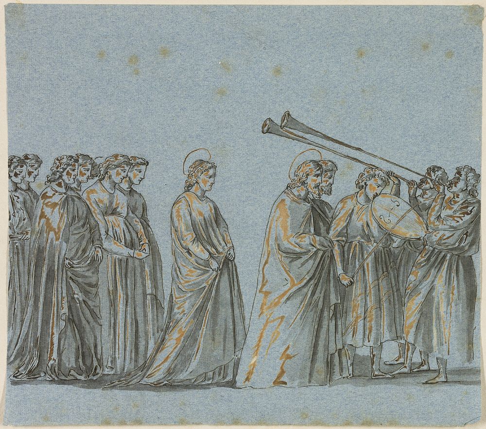 Wedding Procession of Mary and Joseph by Giotto di Bondone