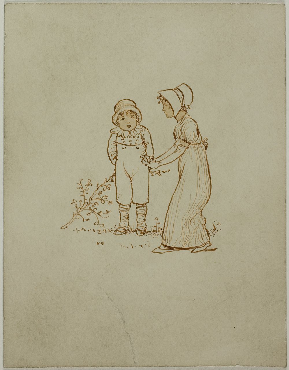 Little Boy and Girl by Kate Greenaway