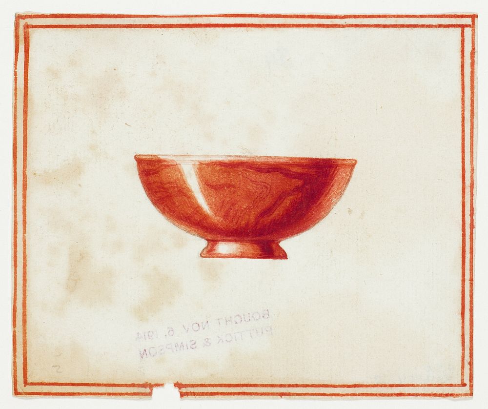 Red Marble Bowl by Giuseppe Grisoni