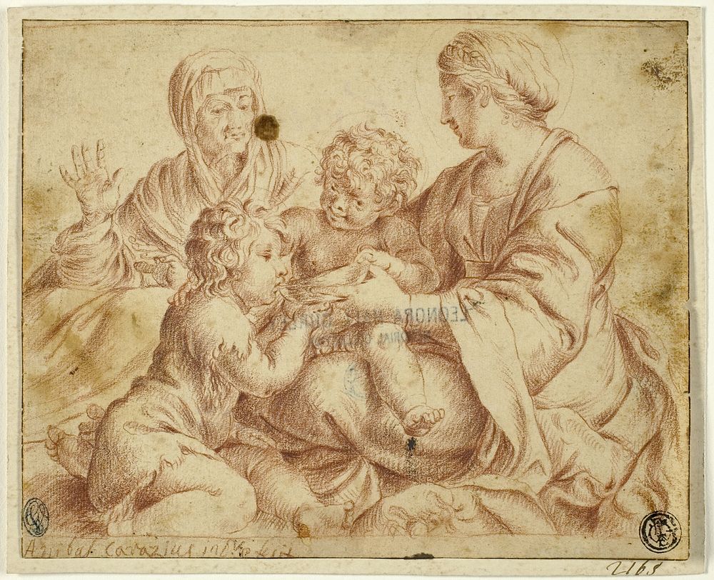 Madonna and Child with Saints Elizabeth and John the Baptist by Annibale Carracci