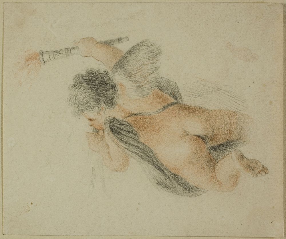 Putto with Torch by Giovanni Battista Cipriani