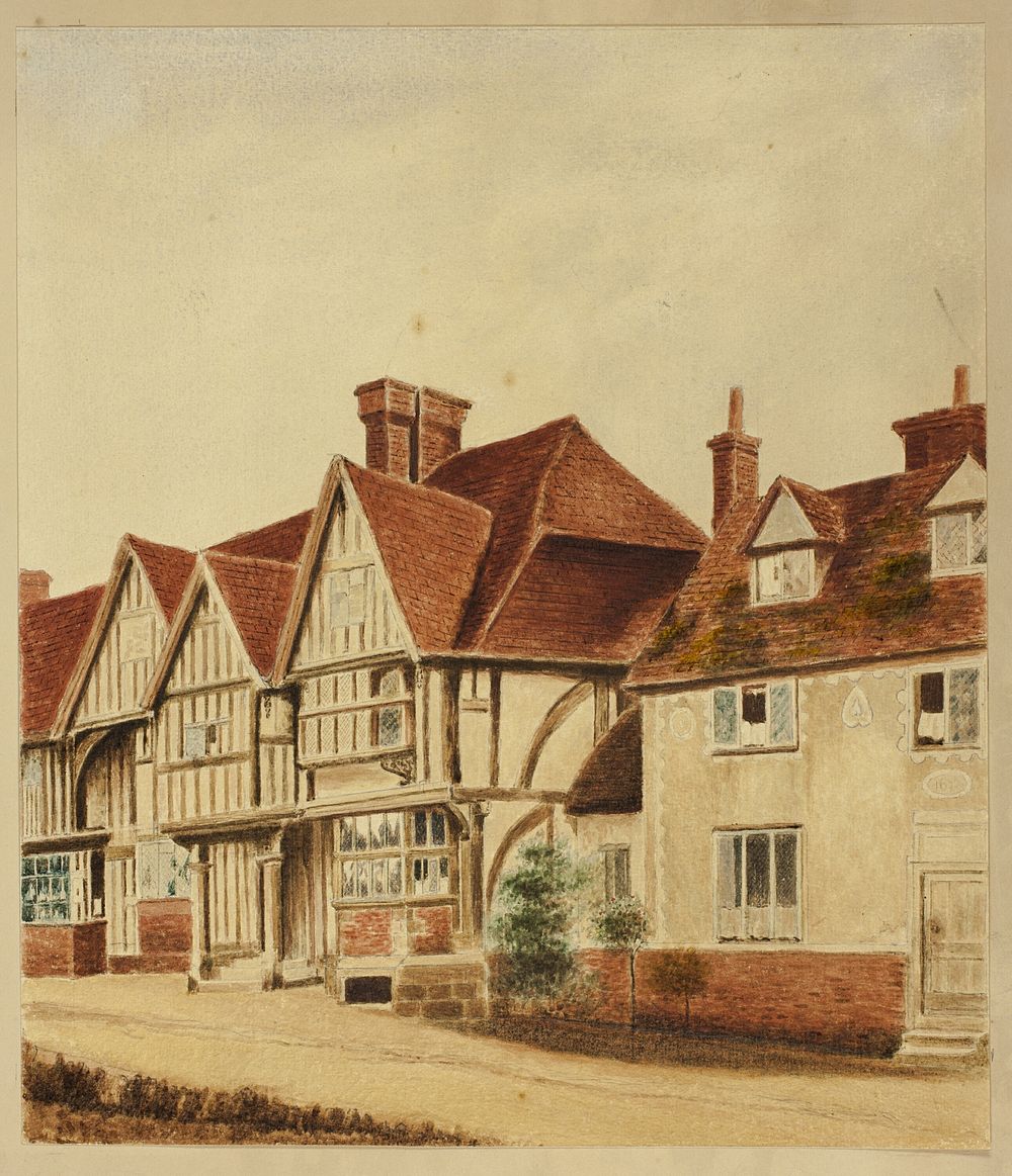 Tudor House Fronts by Unknown artist (Unknown Amateur)