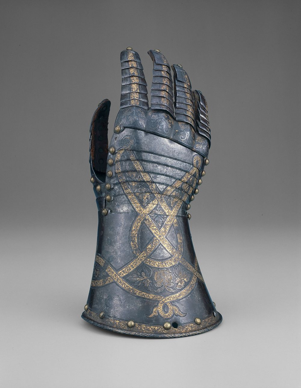 Gauntlet from a Tournament Garniture of a Hapsburg Prince by Anton Peffenhauser