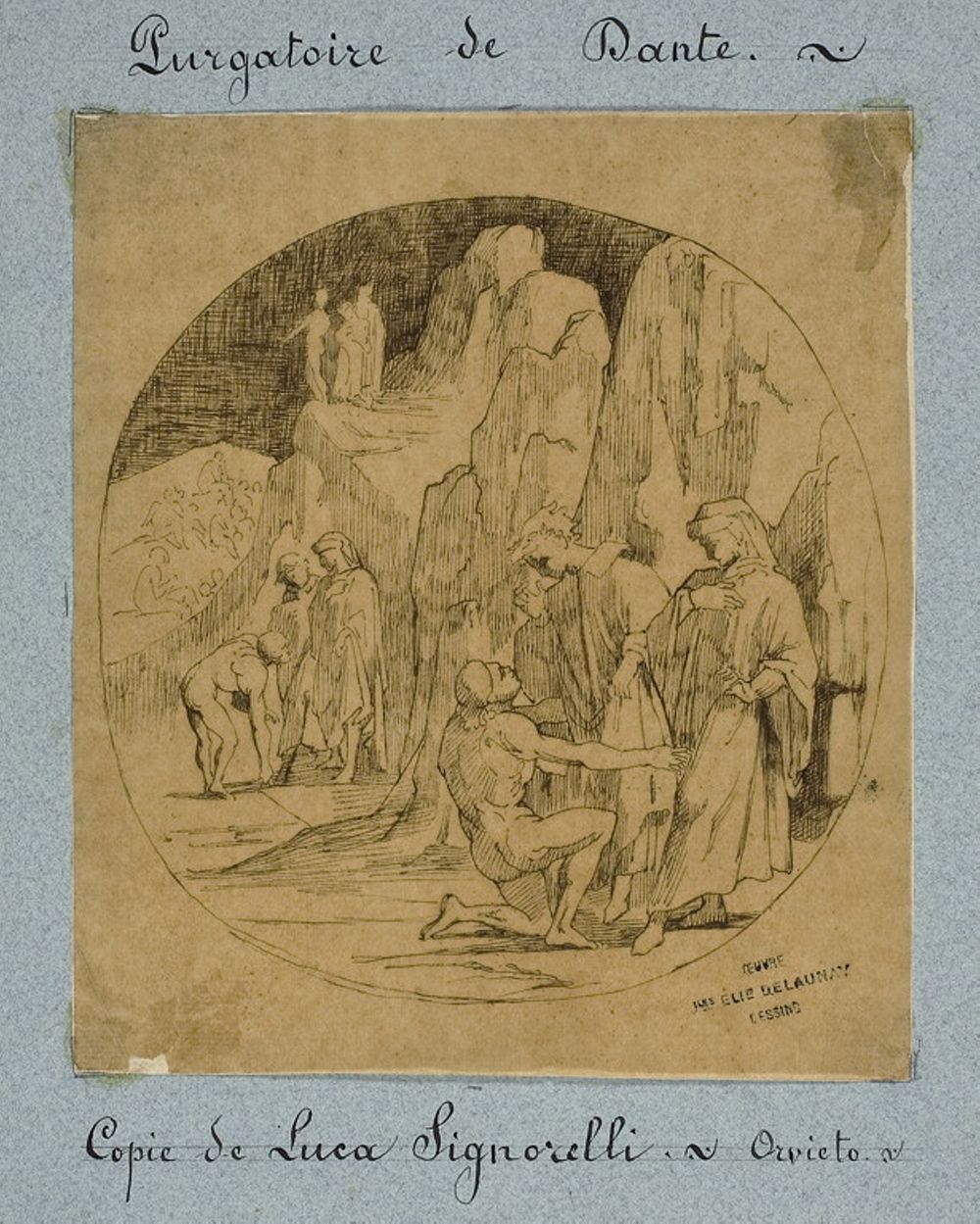 Dante's Purgatory by Jules-Élie Delaunay