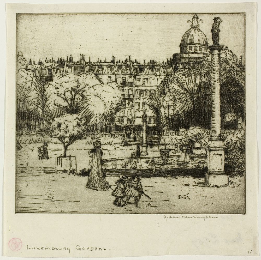 Luxembourg Gardens, Paris by Donald Shaw MacLaughlan