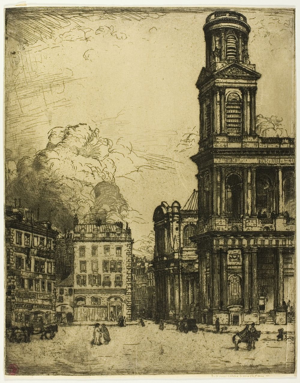 Saint Sulpice, Paris: La Grande Tour by Donald Shaw MacLaughlan