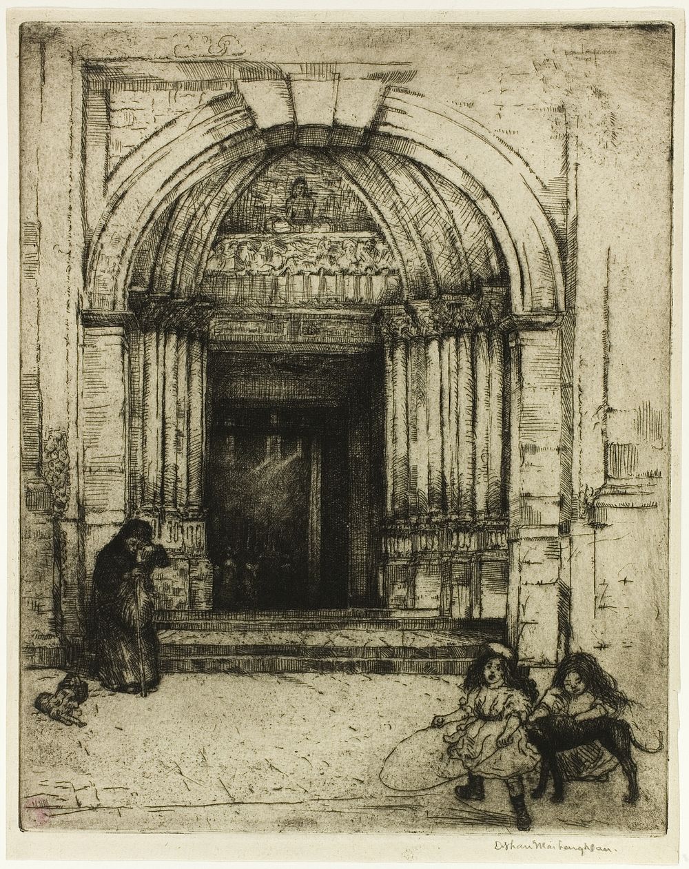 Portal of St. Germain-des-Prés by Donald Shaw MacLaughlan