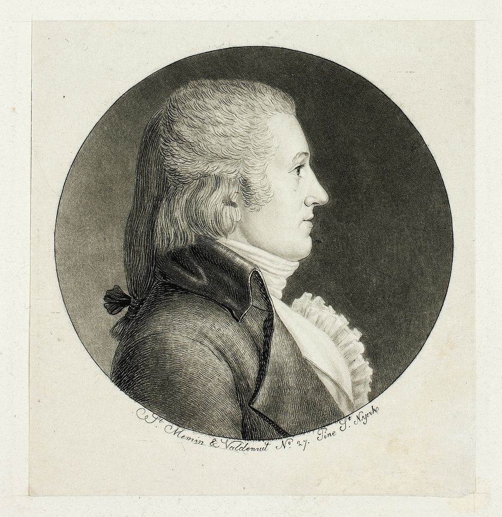 Profile Portrait, Blake by Charles Balthazar Julien Fevret de Saint-Mémin