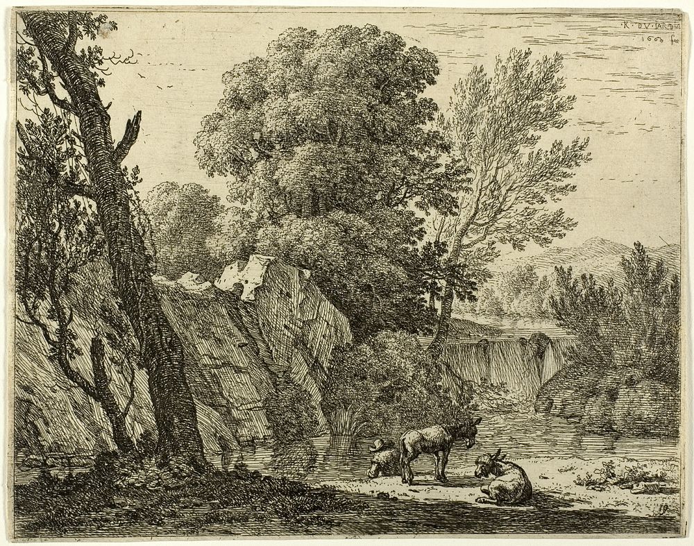 The Packer with Two Donkeys by Karel Dujardin
