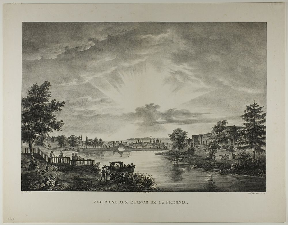View Taken from the Pools of the Presnia by Augustin François Lemaître