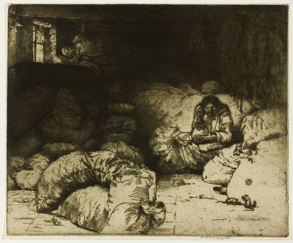 The Sleeping Rag Vendor by Donald Shaw MacLaughlan