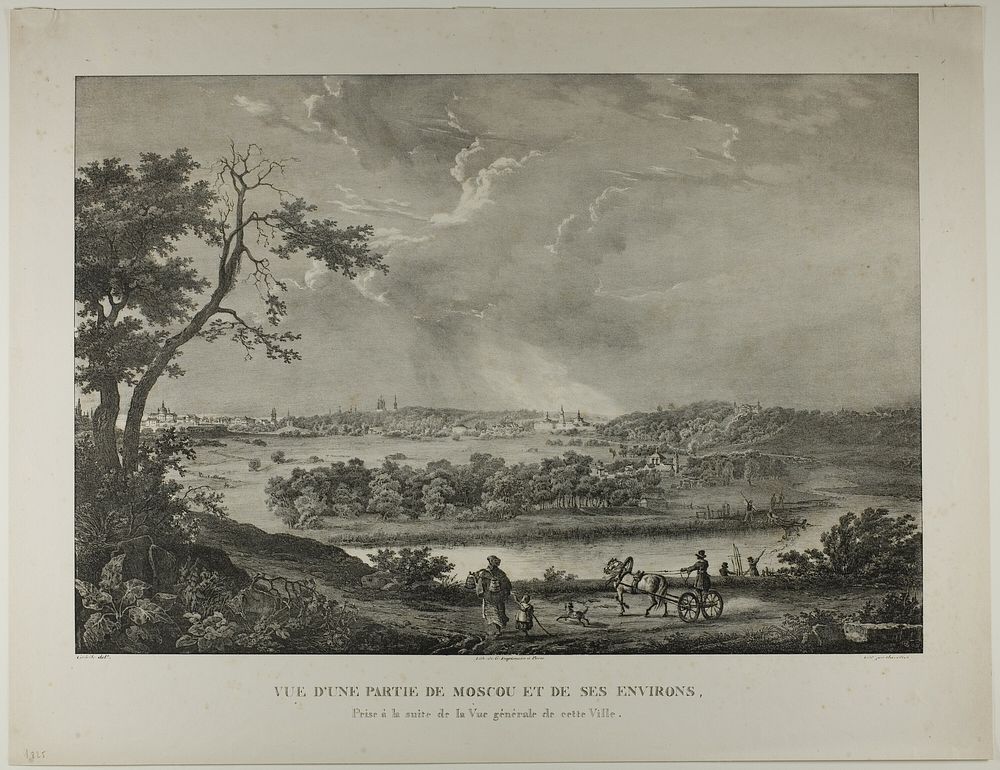 View of a Part of Moscow and its Surrounding Areas by Louis-Julien Jacottet