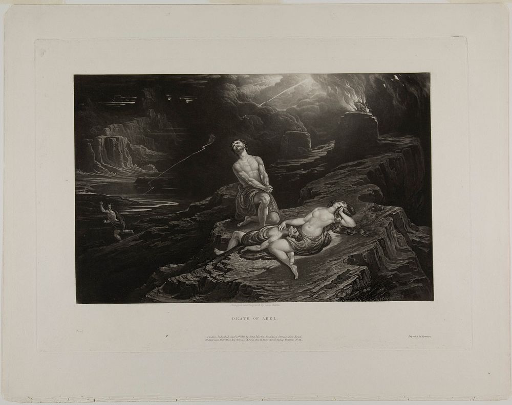 The Death of Abel, from Illustrations of the Bible by John Martin