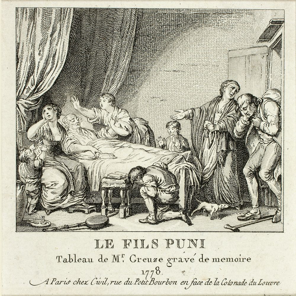 The Punished Son by Jean Michel Moreau, the Younger