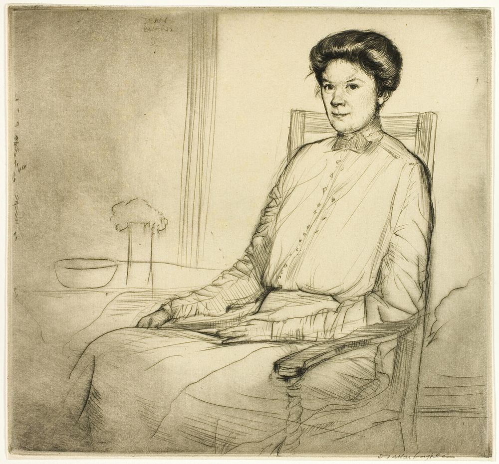 Drypoint Number Three: Portrait by Donald Shaw MacLaughlan