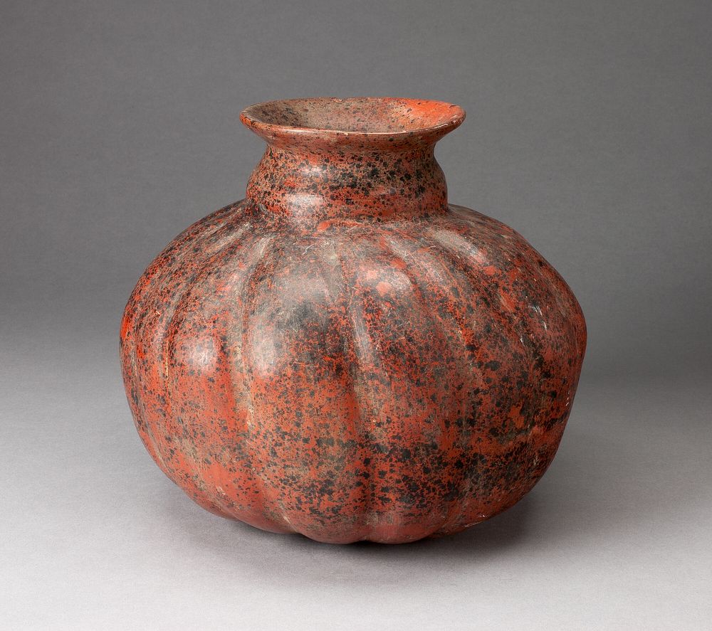 Fluted Vessel, Possibly in the Form of a Gourd by Colima