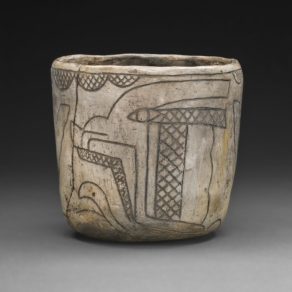 Cup with Profile Head of the Maize God by Olmec
