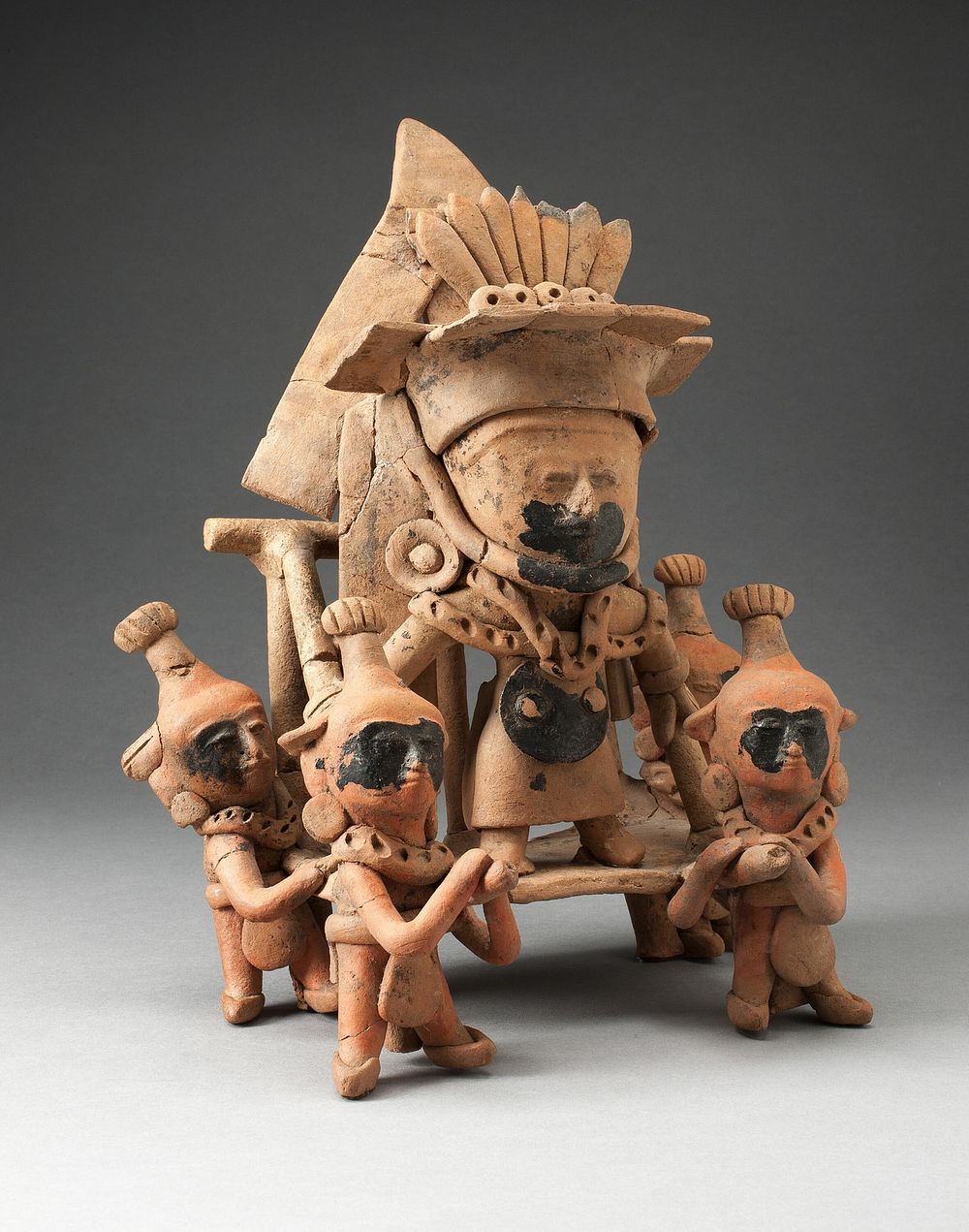 Figure Carried in a Litter by Veracruz, Classic