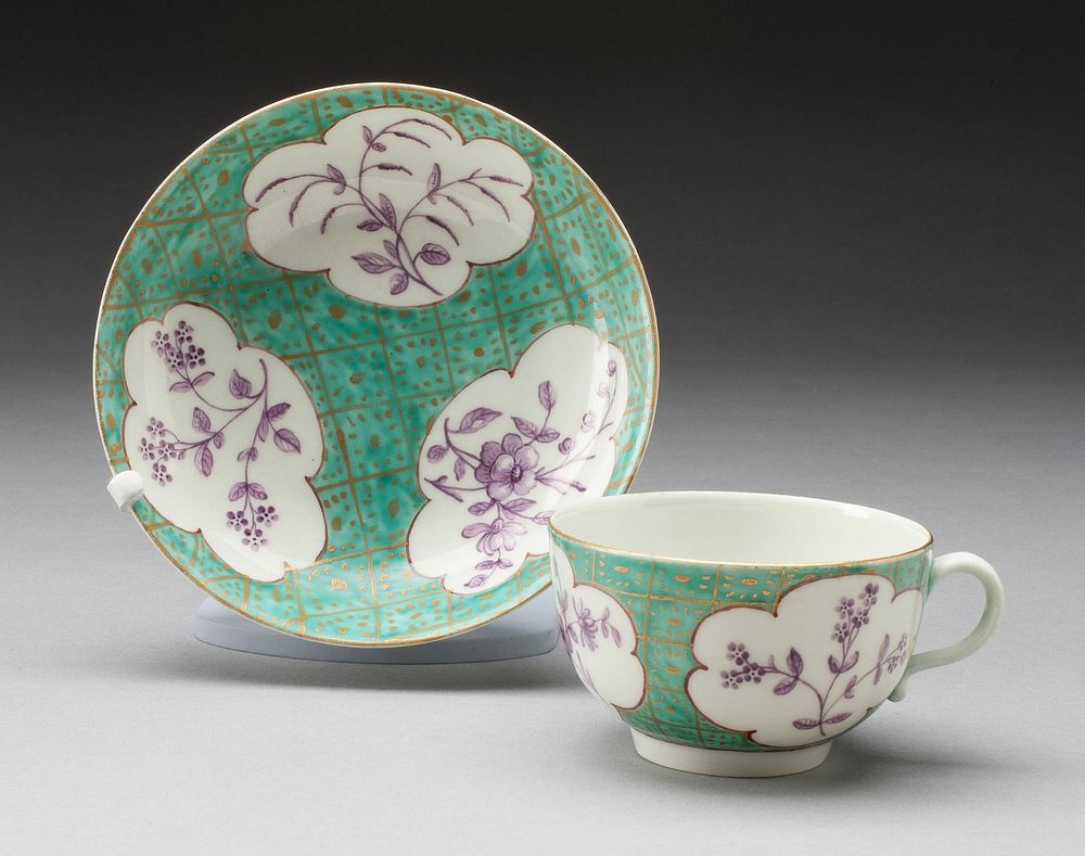 Cup and Saucer by Worcester Porcelain Factory (Manufacturer)