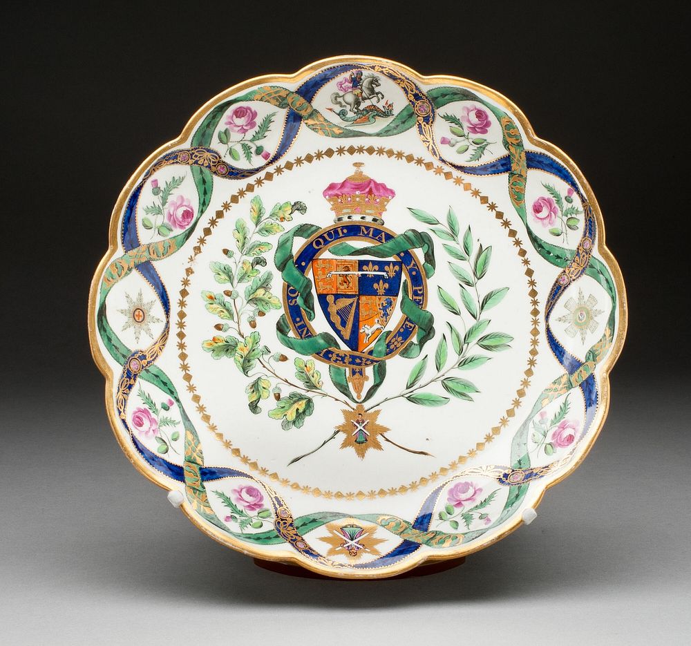 Plate from the Duke of Clarence Service by Worcester Porcelain Factory (Manufacturer)