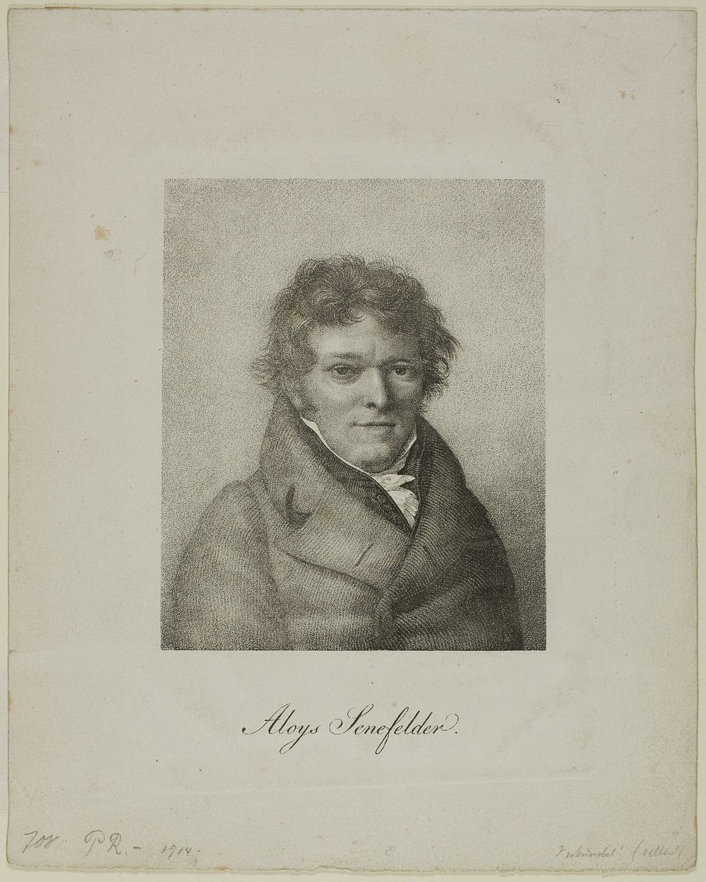 Portrait of Alois Senefelder by Nicolas Henri Jacob