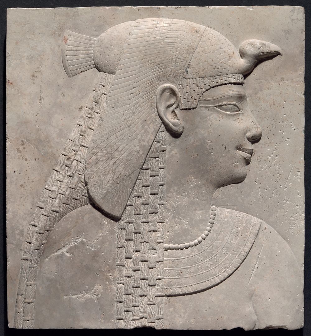 Plaque Depicting a Queen or Goddess by Ancient Egyptian