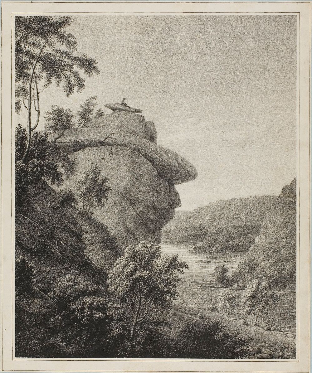 Jefferson's Rock by Rembrandt Peale