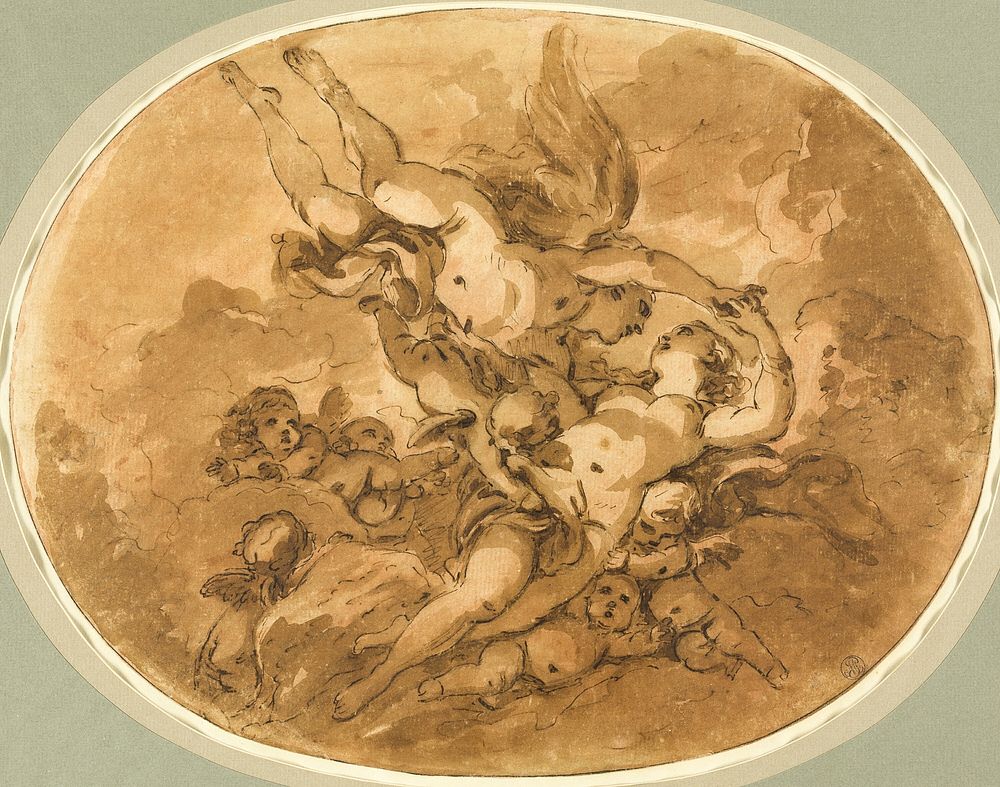 Eros and Psyche: Design for a Ceiling by François Boucher