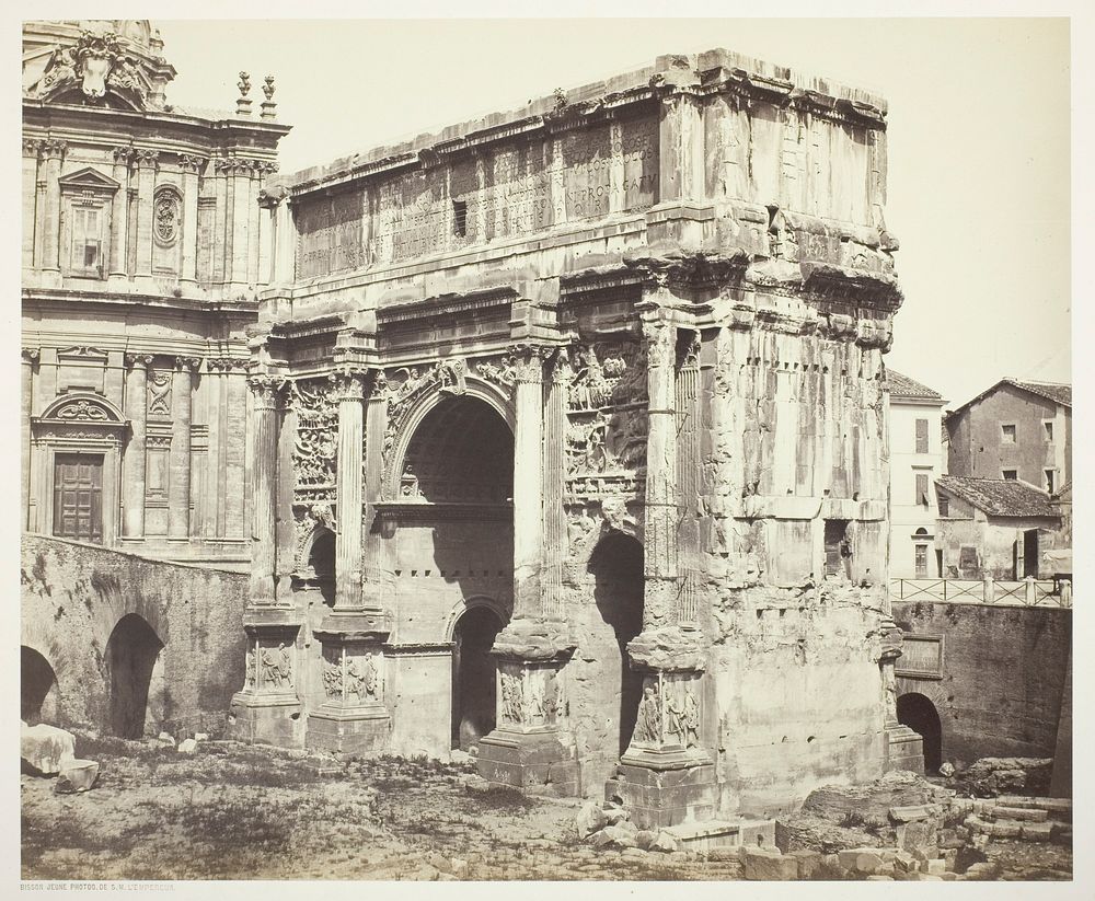 Arc de Septime Sévère, Rome by Bisson Frères