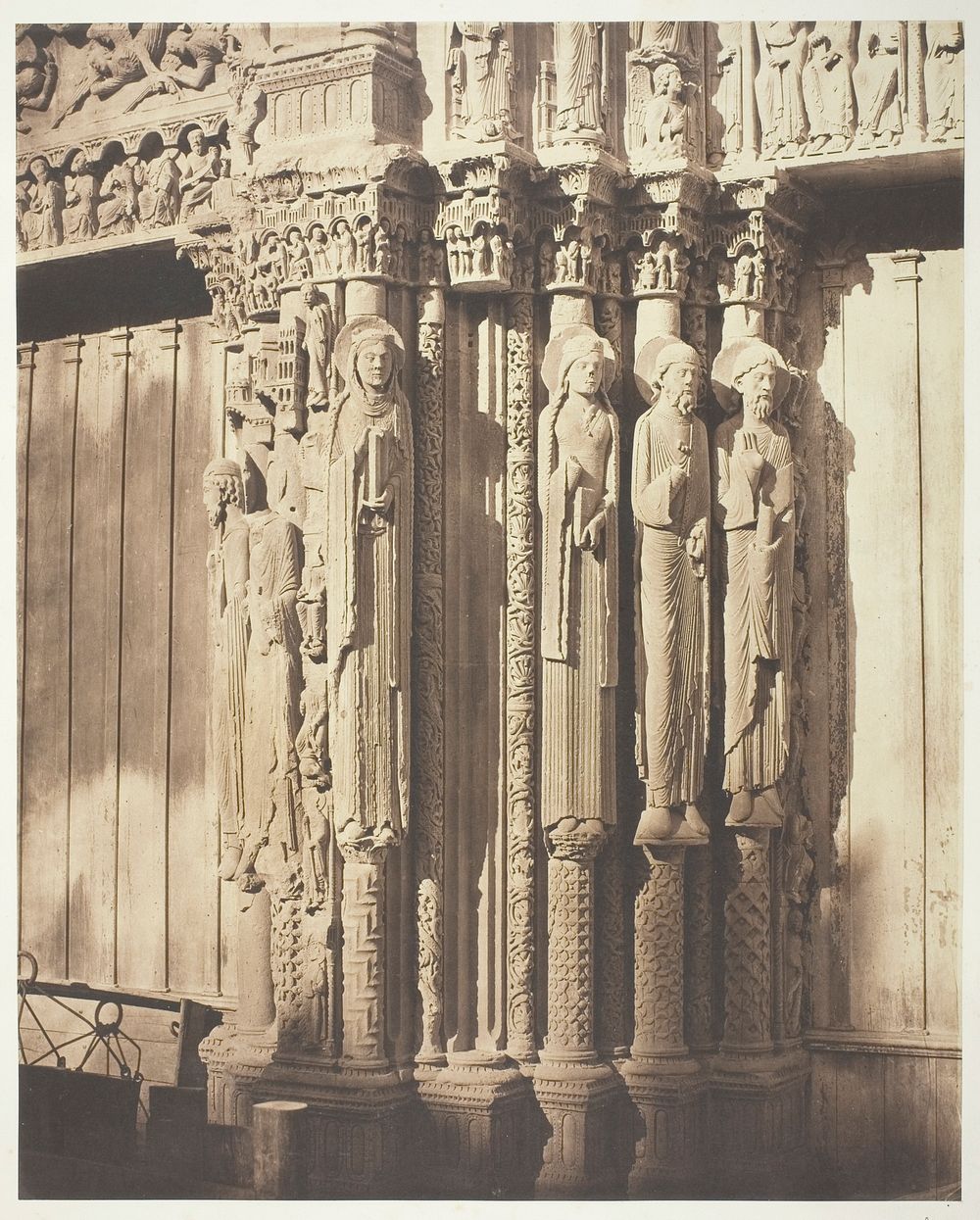 Chartres Cathedral, West Facade; Royal Portal, Central Bay by Bisson Frères