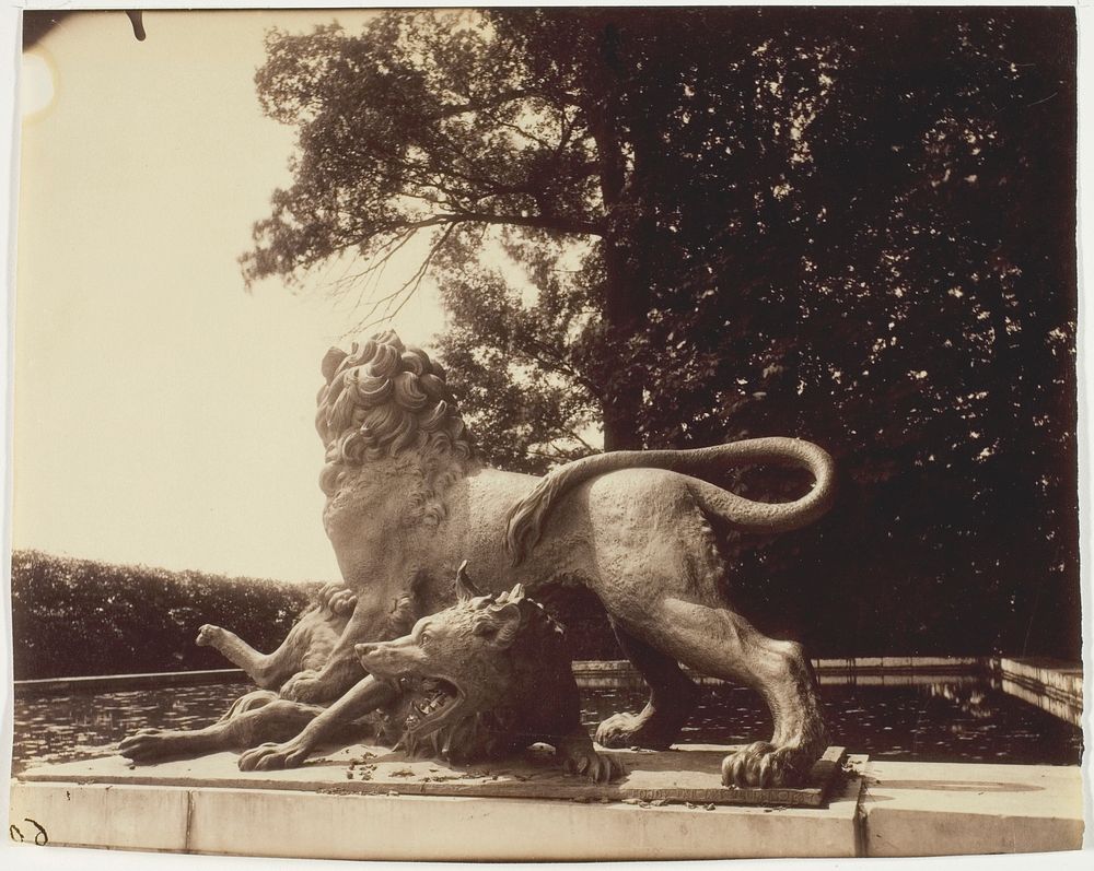 Versailles, Fontaine de Diane (Detail) by Jean-Eugène-Auguste Atget