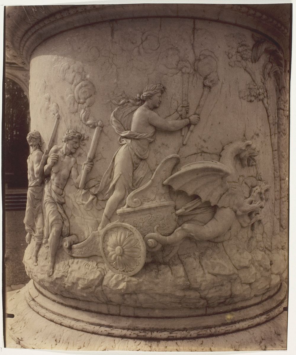 Versailles, Enlèvement de Proserpine par Pluton par Girardon, (detail) by Jean-Eugène-Auguste Atget