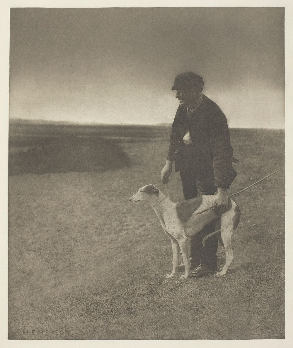 The Poacher - A Hare in View, (Suffolk) by Peter Henry Emerson