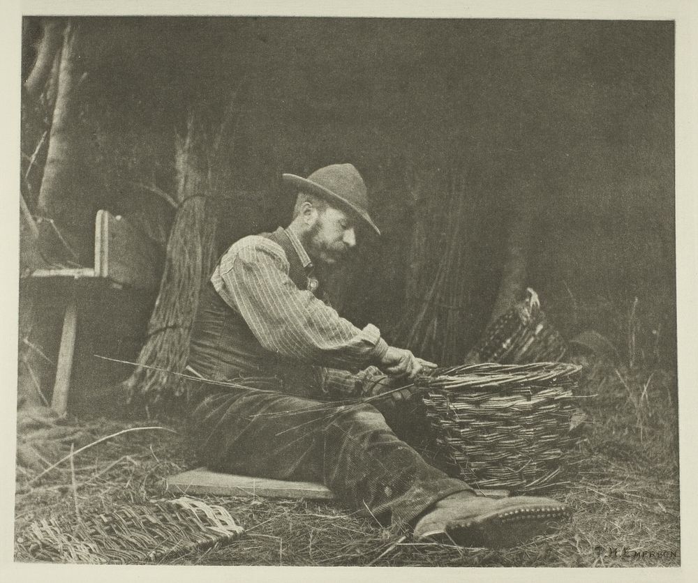 The Basket-Maker (Norfolk) by Peter Henry Emerson