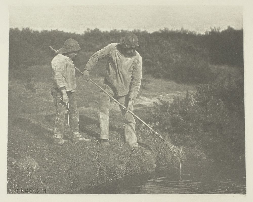 Eel-Picking in Suffolk Waters by Peter Henry Emerson