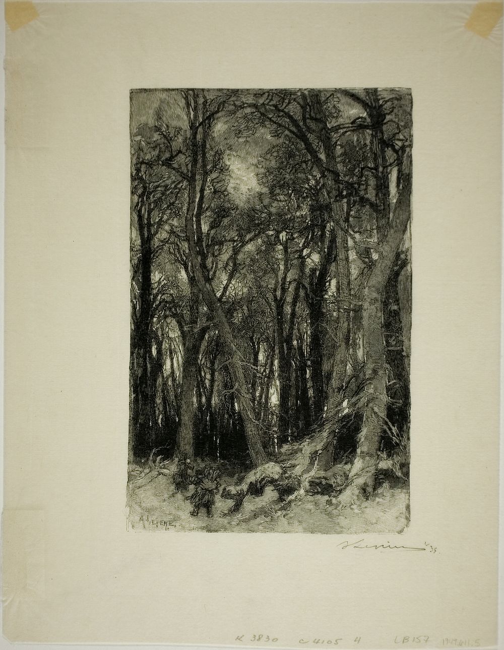 Winter: Bas-Bréau by Louis Auguste Lepère