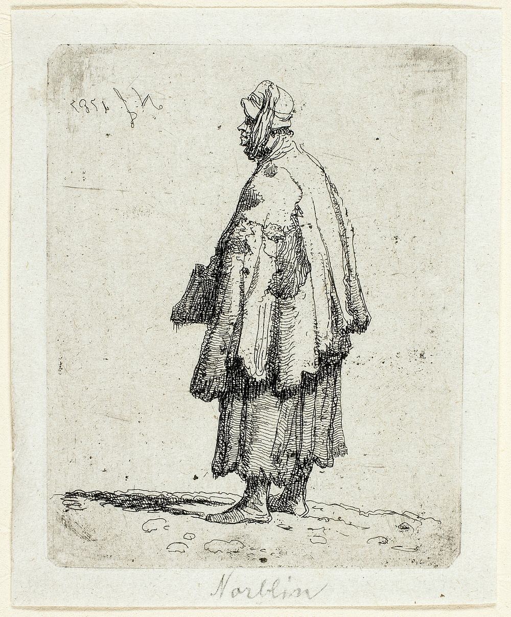 Beggar Woman by Jean-Pierre Norblin de la Gourdaine