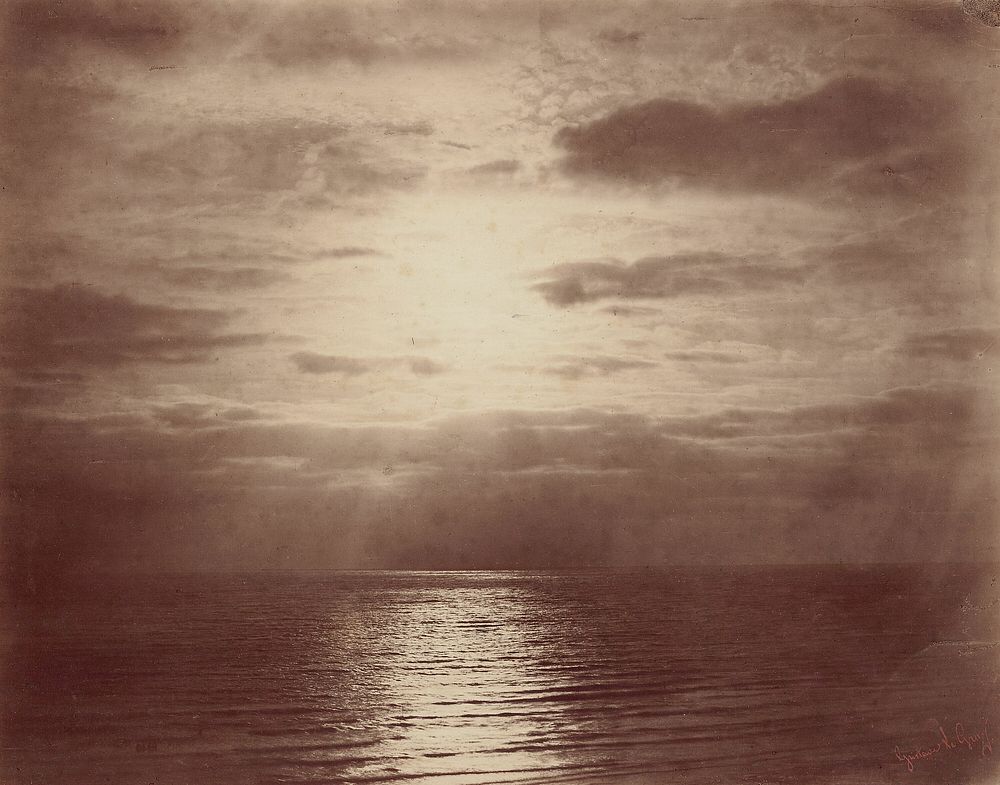 Solar Effect in the Clouds-Ocean by Gustave Le Gray