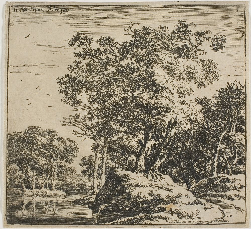 Landscape, from Set of Landscapes by Herman Naijwincx