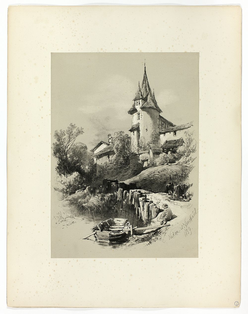 Nidan W. Neuchatel, from Picturesque Selections by James Duffield Harding