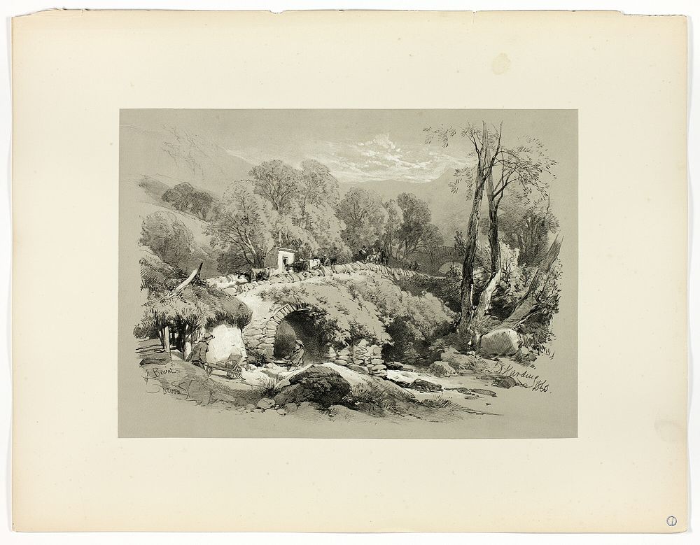South Brent, Devon, from Picturesque Selections by James Duffield Harding
