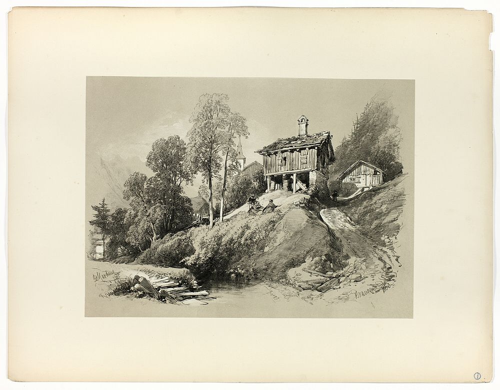 Brunnen, from Picturesque Selections by James Duffield Harding