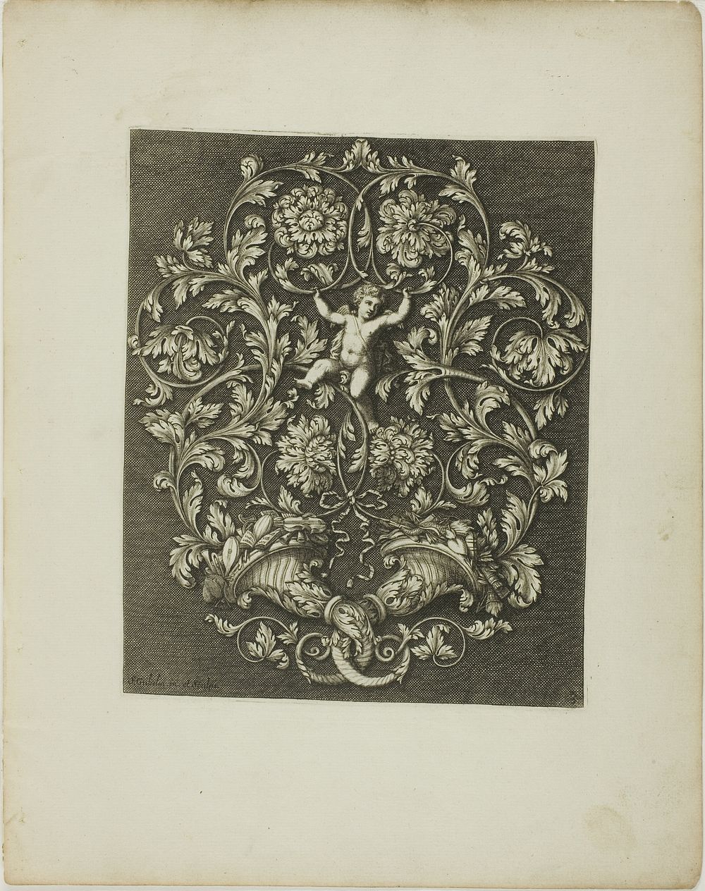 Plate Three, from A New Book of Ornaments by Simon Gribelin, II