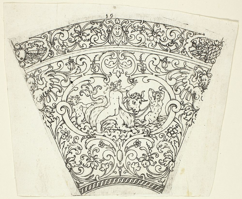 Plate 19, from twenty ornamental designs for goblets and beakers by Master A.P.