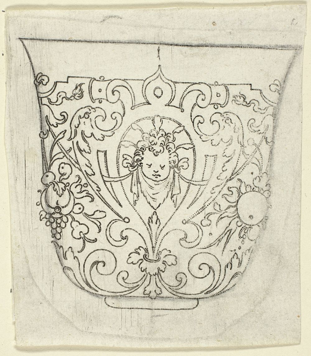 Plate 1, from XX Stuck zum (ornamental designs for goblets and beakers) by Master A.P.